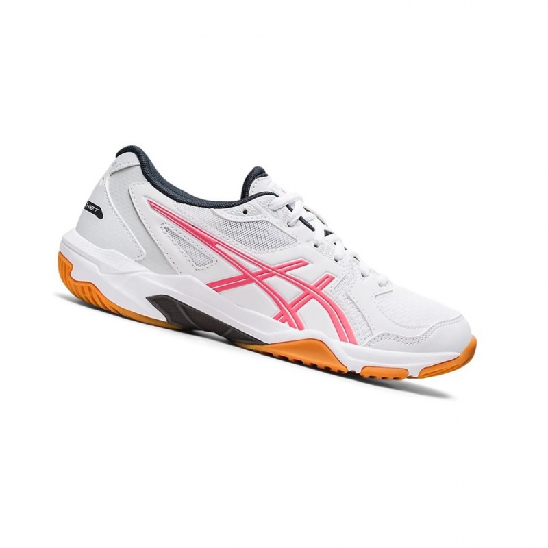 Chaussure Volley Asics GEL-ROCKET 10 Femme Blanche Rose | GBEW82796