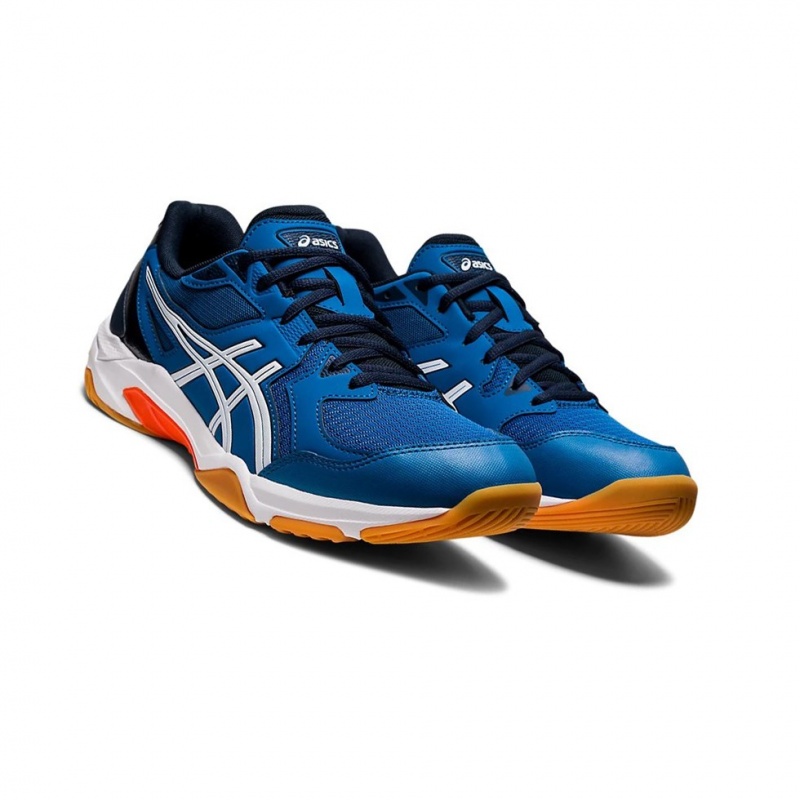 Chaussure Volley Asics GEL-ROCKET 10 Homme Bleu Blanche | ZRKV40972