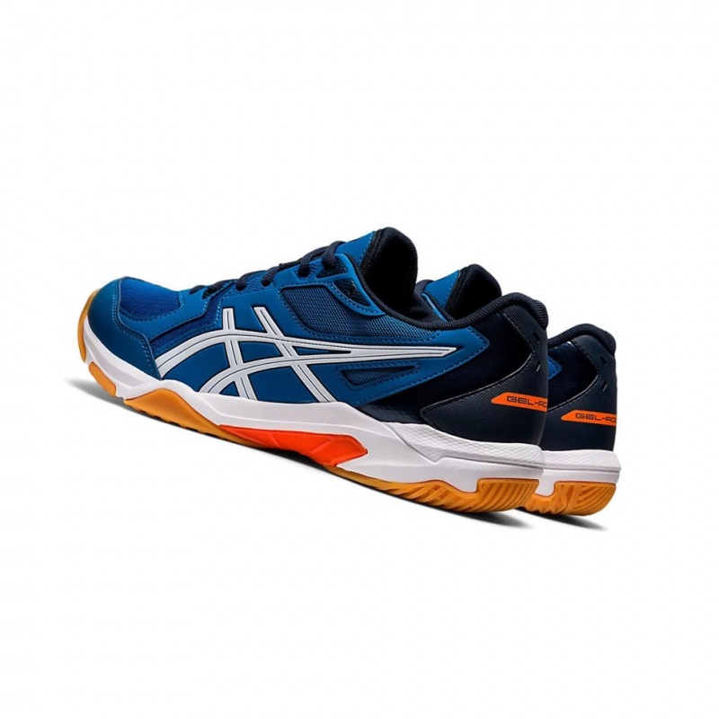 Chaussure Volley Asics GEL-ROCKET 10 Homme Bleu Blanche | ZRKV40972