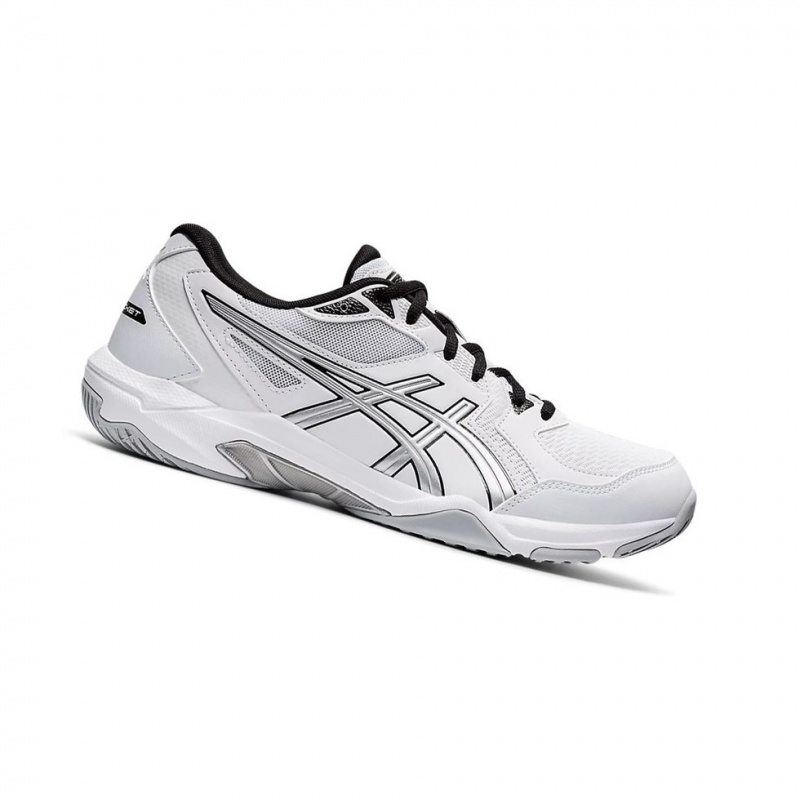 Chaussure Volley Asics GEL-ROCKET 10 Homme Blanche Argent | YWUJ70584