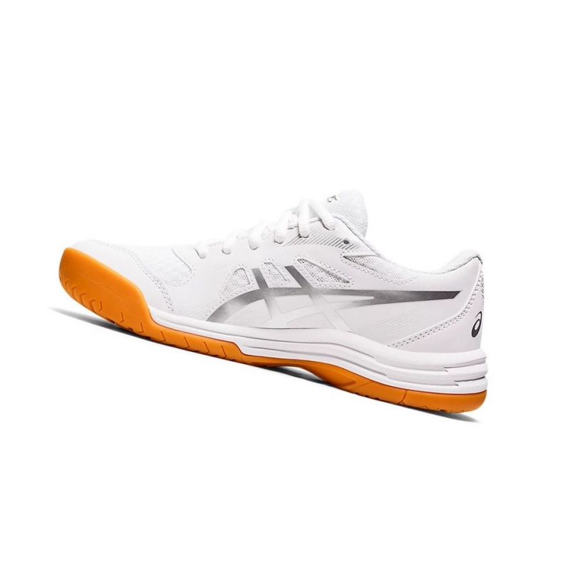 Chaussure Volley Asics UPCOURT 5 Femme Blanche Argent | EXYI26705