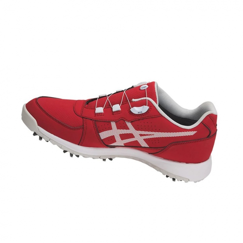 Chaussures De Golf Asics GEL-PRESHOT BOA Homme Rouge Blanche | RPXW10573