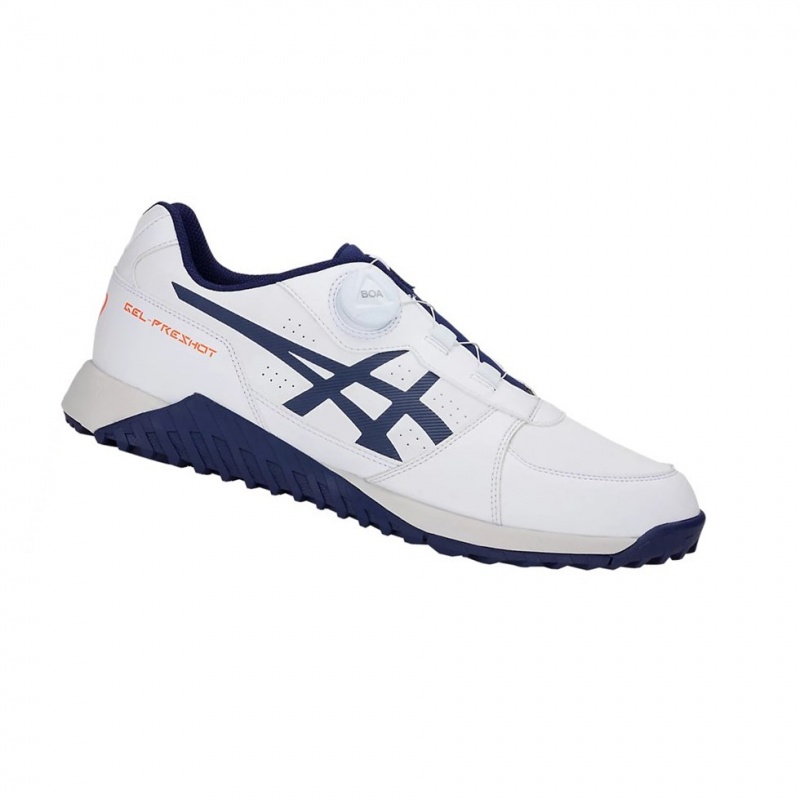 Chaussures De Golf Asics GEL-PRESHOT BOA Homme Blanche | ATEV58960