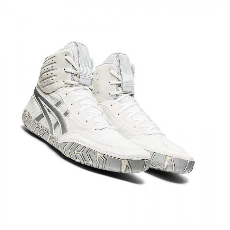 Chaussures De Lutte Asics AGGRESSOR 4 Homme Blanche | BUAM89475