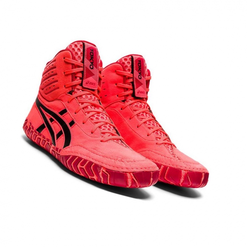 Chaussures De Lutte Asics AGGRESSOR 4 Tokyo Homme Rouge | AFUL07164