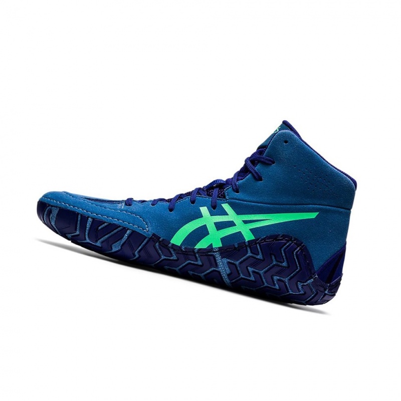 Chaussures De Lutte Asics AGGRESSOR 5 Homme Azur | YPJL56247