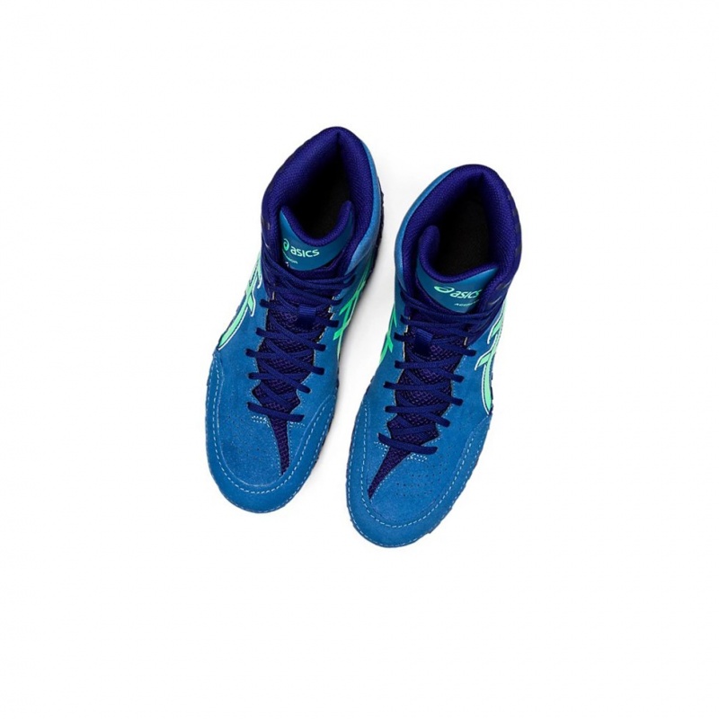 Chaussures De Lutte Asics AGGRESSOR 5 Homme Azur | YPJL56247