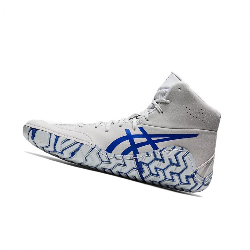 Chaussures De Lutte Asics AGGRESSOR 5 Homme Blanche Bleu | QIRN25410