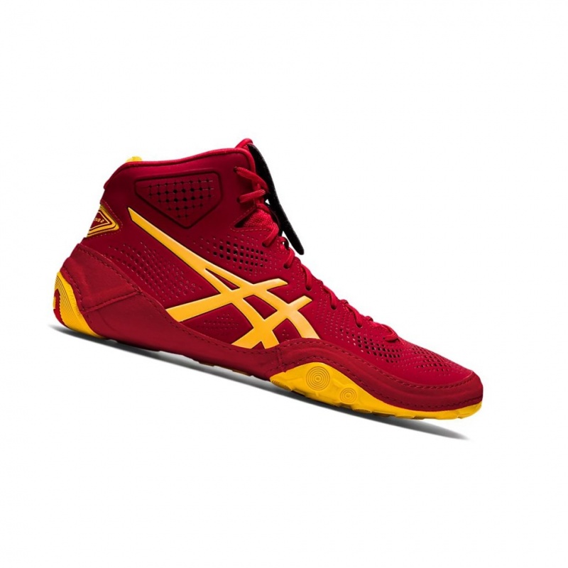 Chaussures De Lutte Asics DAN GABLE EVO 2 Homme Cranberry / Saffron | CAMH87962