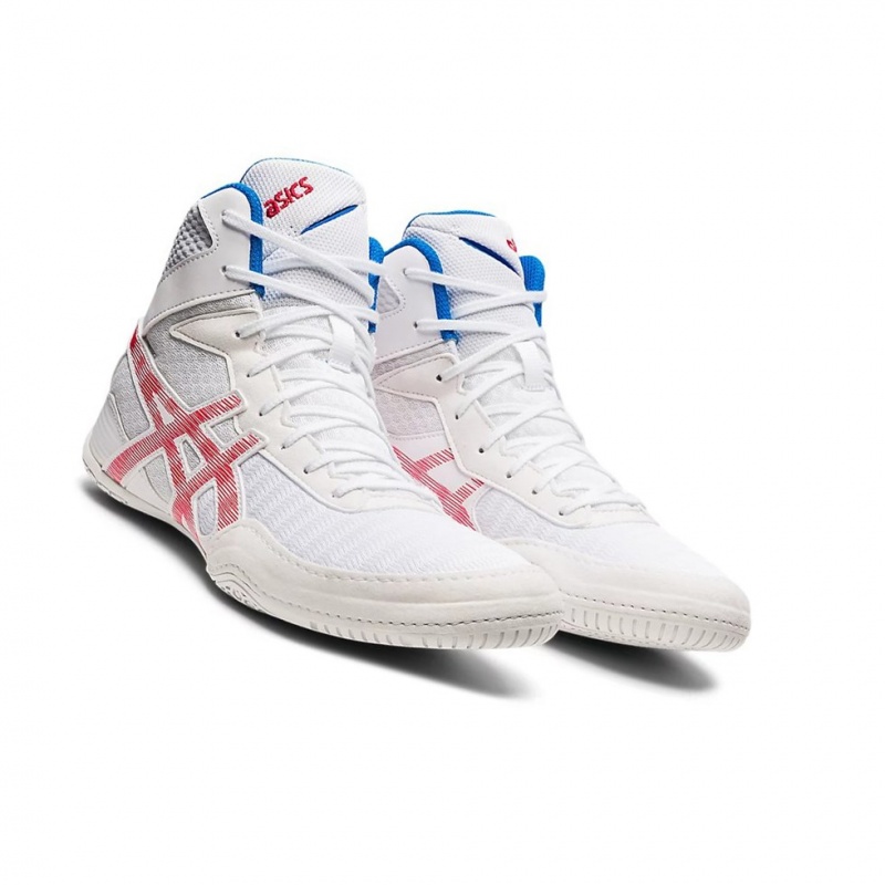 Chaussures De Lutte Asics MATCONTROL 2 Homme Blanche Rouge | CHZK83592