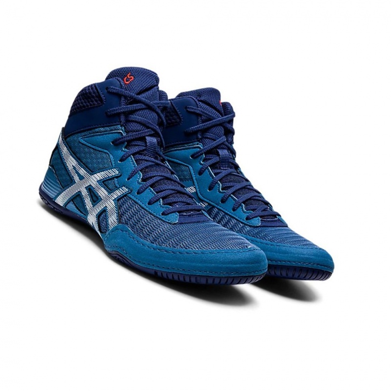 Chaussures De Lutte Asics MATCONTROL 2 Homme Azur Noir | EFIM62815