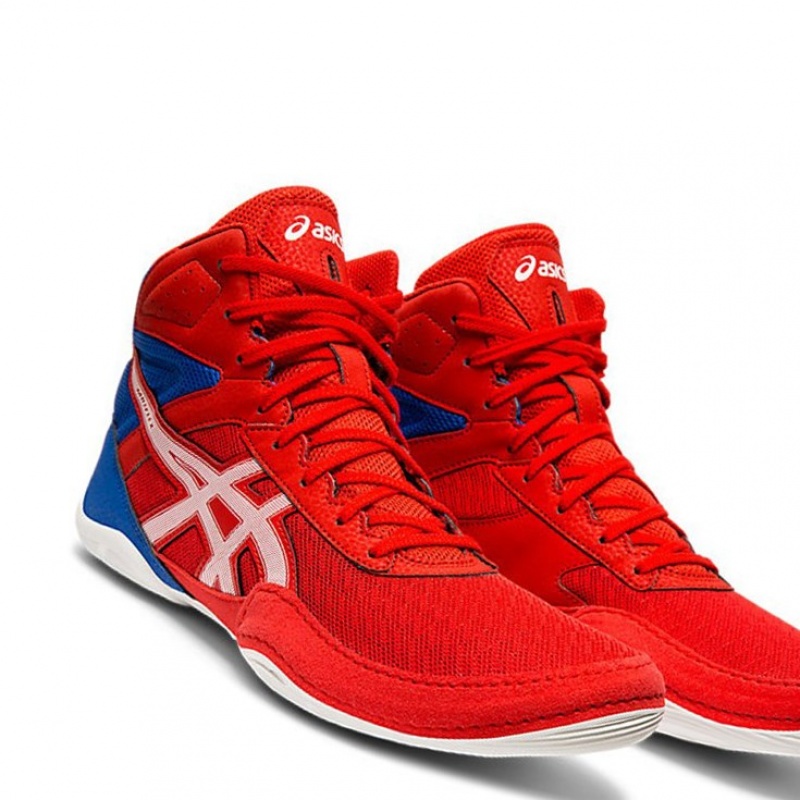 Chaussures De Lutte Asics MATFLEX 6 Homme Rouge Blanche | GJRF07859