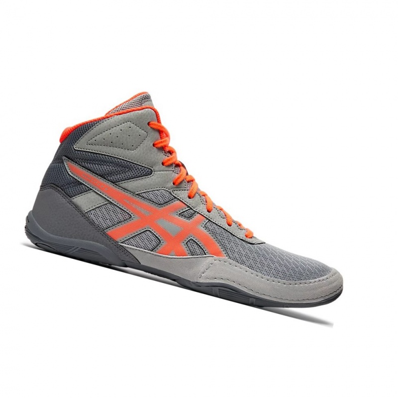 Chaussures De Lutte Asics MATFLEX 6 Homme Grise Corail | WEFV75394