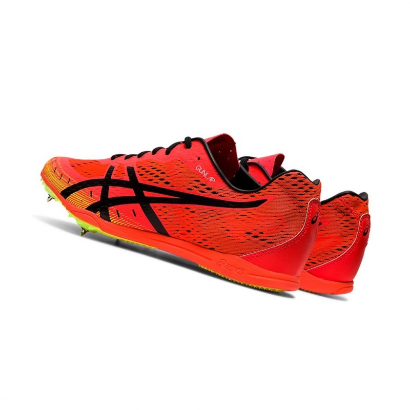 Chaussures Piste Asics GUN LAP 2 Femme Rouge Noir | NYHG18305