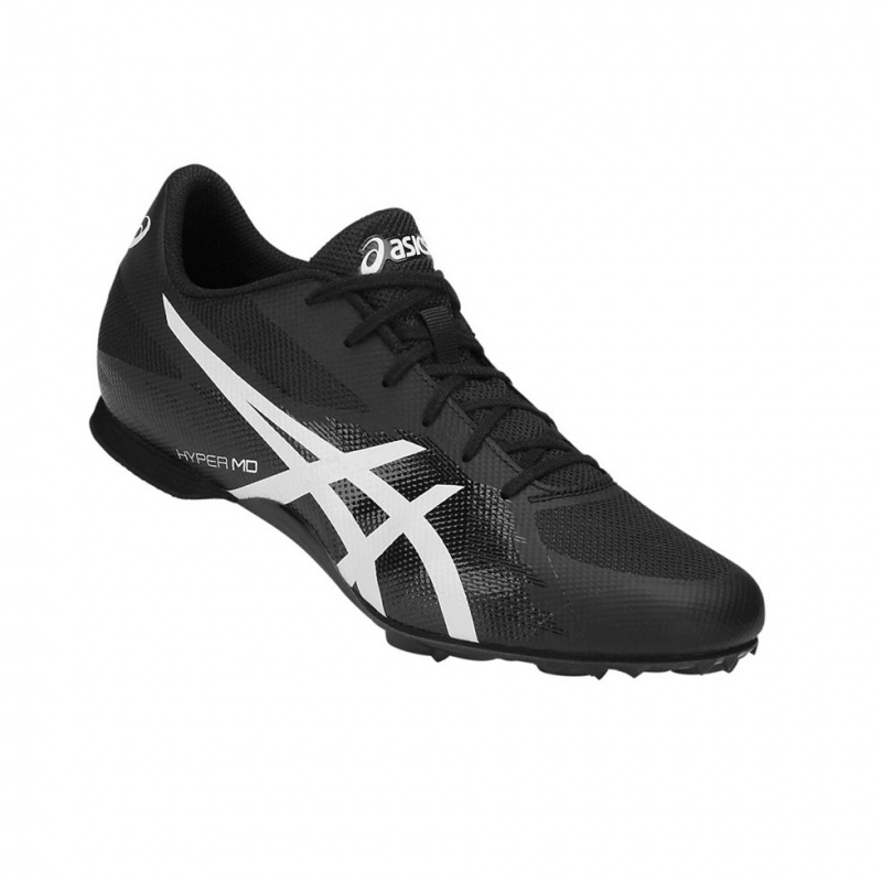 Chaussures Piste Asics HYPER MD 7 Femme Noir Blanche | KWXG62395