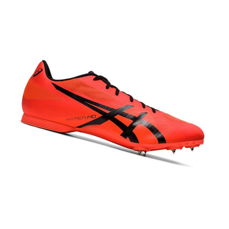 Chaussures Piste Asics HYPER MD 7 Homme Rouge Noir | VLWJ68497