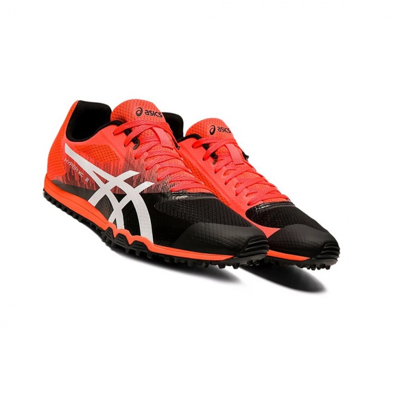 Chaussures Piste Asics Hyper XC 2 Femme Corail Blanche | AXGD01734